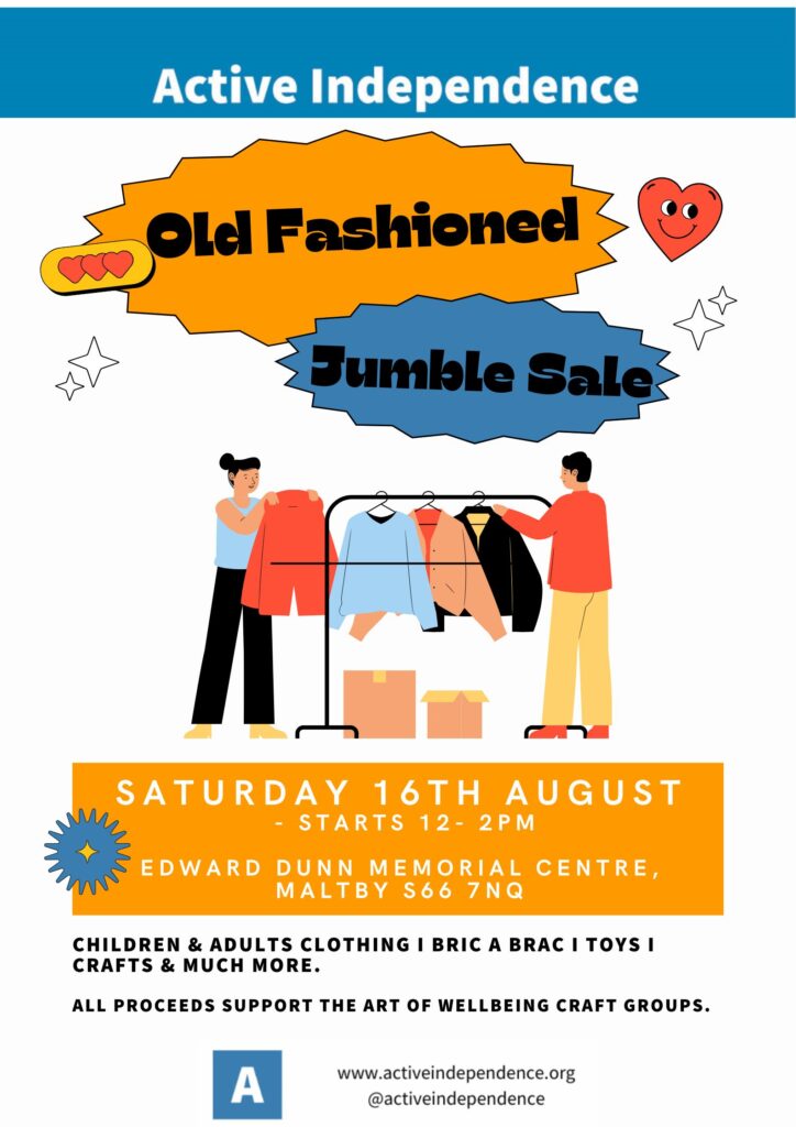 Jumble Sale Alert! – Active Independence